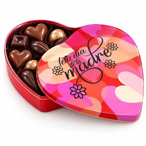 Caja de Bombones Selección Especial «Feliz Día de la Madre» – Edición Corazón