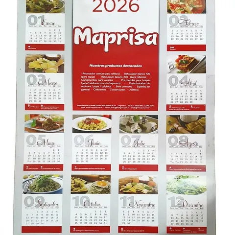 Calendario / Almanaque de Pared