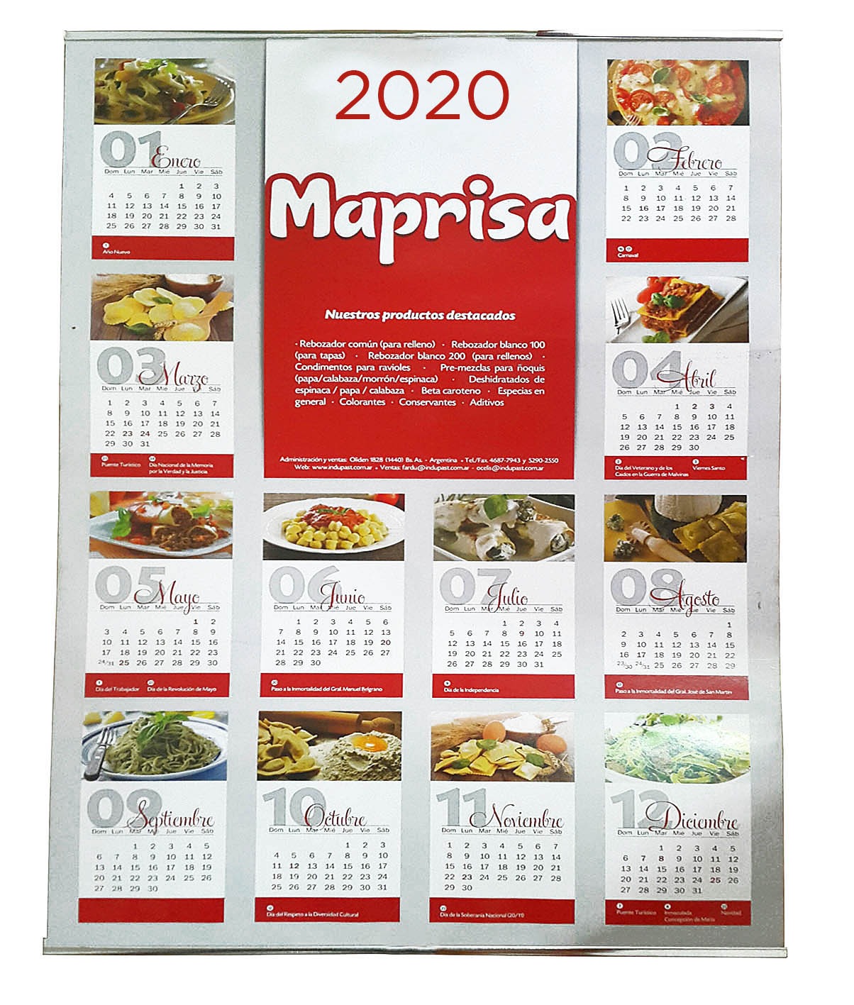 Calendario / Almanaque de Pared